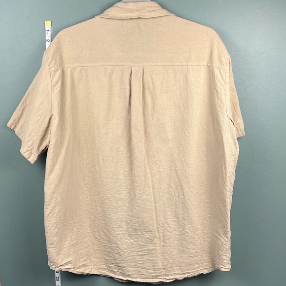 XL Cream Button down shirt - SHEIN - Picture 3 of 3